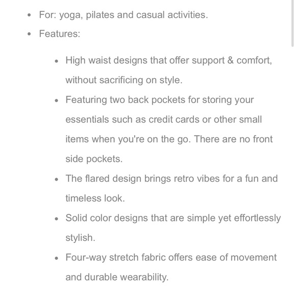 High Waisted Back Pocket Flare Yoga Leggings | Halara - Picture 6 of 7